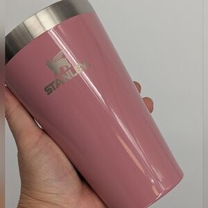New Stanley 16 oz pint cup stacking vacuum insulated stainless steel pink 🩷 🐰